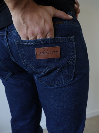 Jeans Hombre Azul clásico