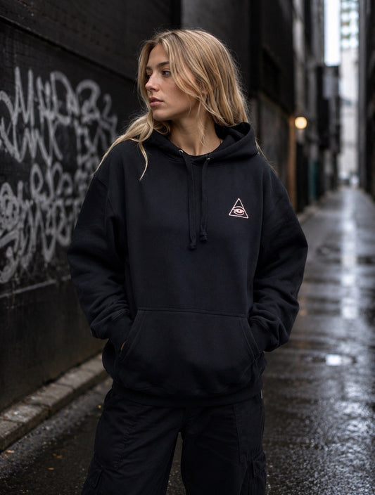 Hoodie Negro NINETY'S CLUB