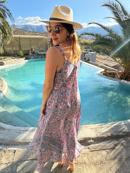 Vestido Hindù Largo 100% Seda