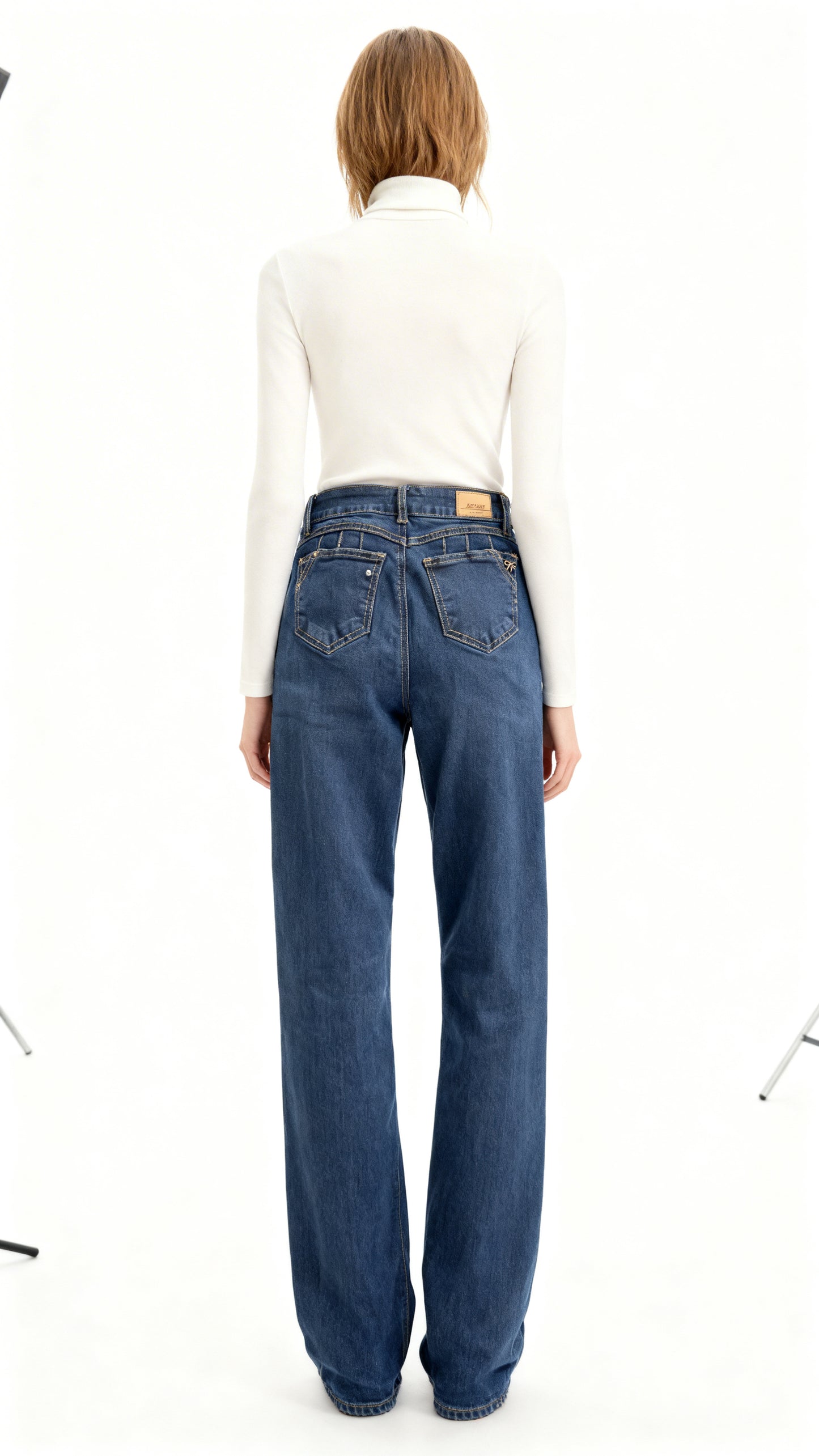 Jeans Mujer semirecto Azul