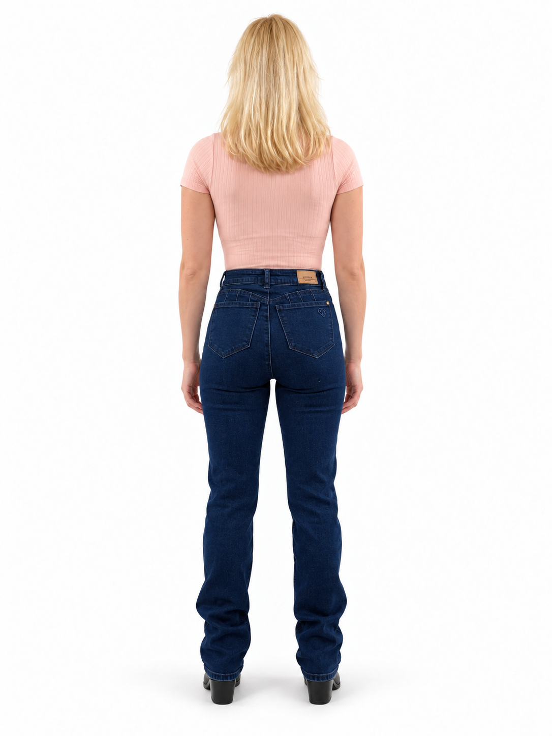 JEANS  Mujer Recto  Azul Marino